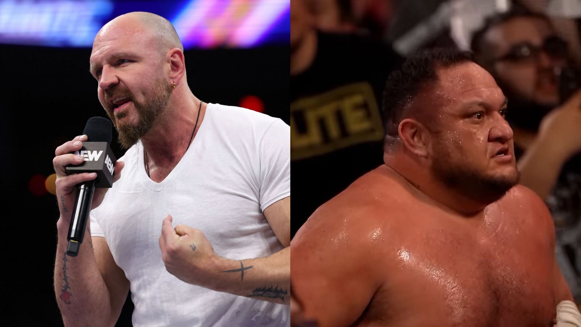 Jon Moxley (left) and Samoa Joe (right) (Image Credits: AEW&rsquo;s Instagram and YouTube)