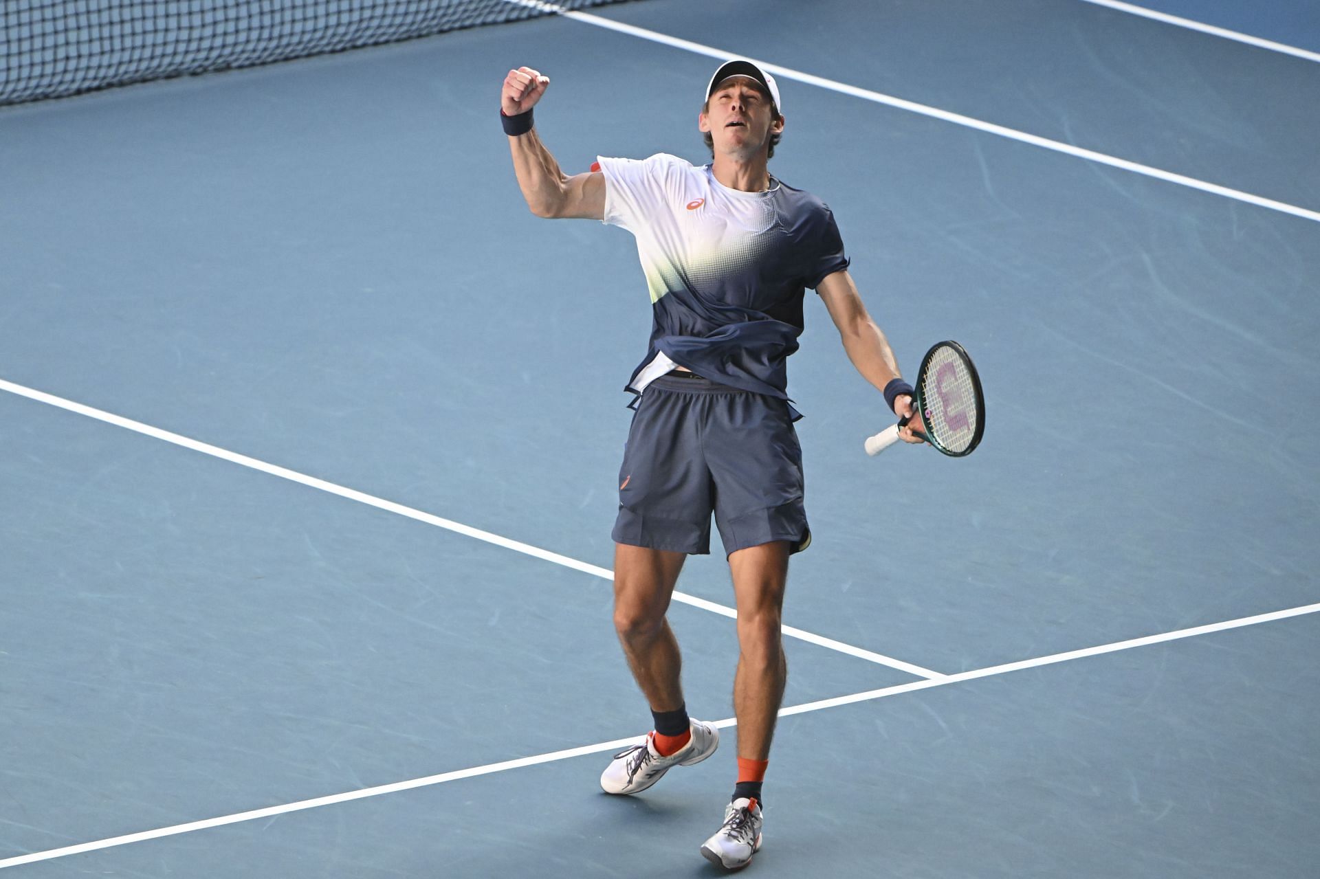 Alex de Minaur of Australia celebration at the Australian Open - Source: Getty