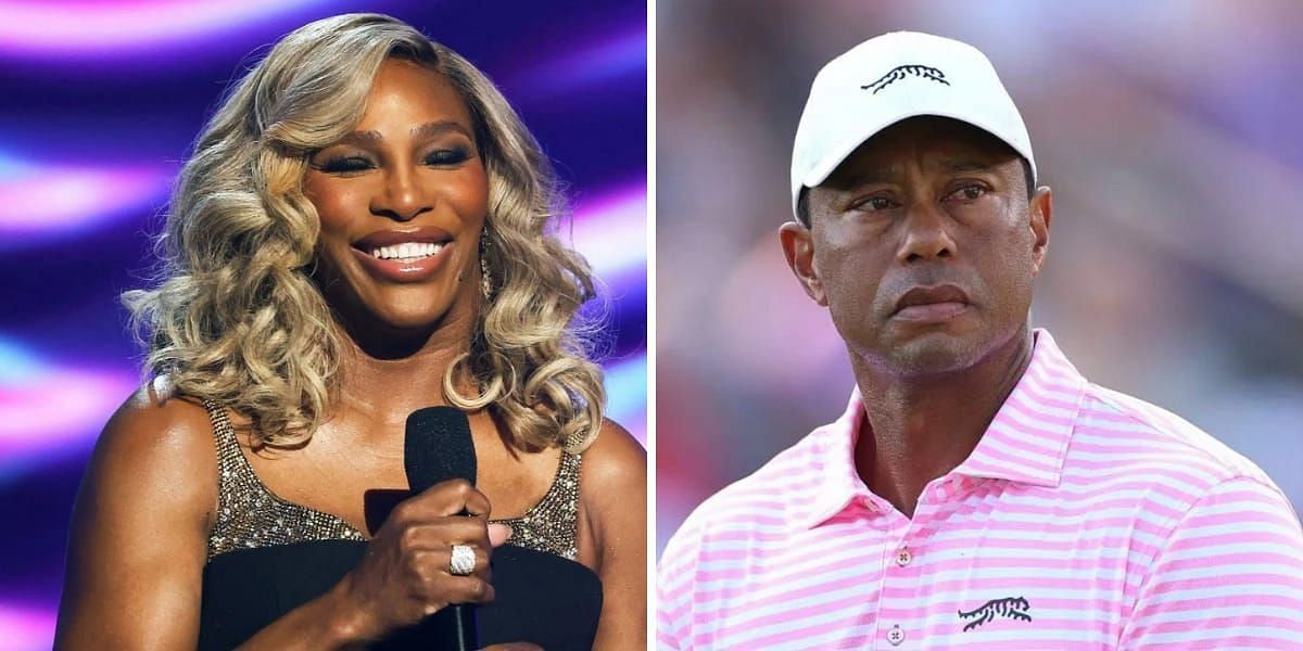 Serena Williams (L) &amp; Tiger Woods (R) (Source - GETTY)