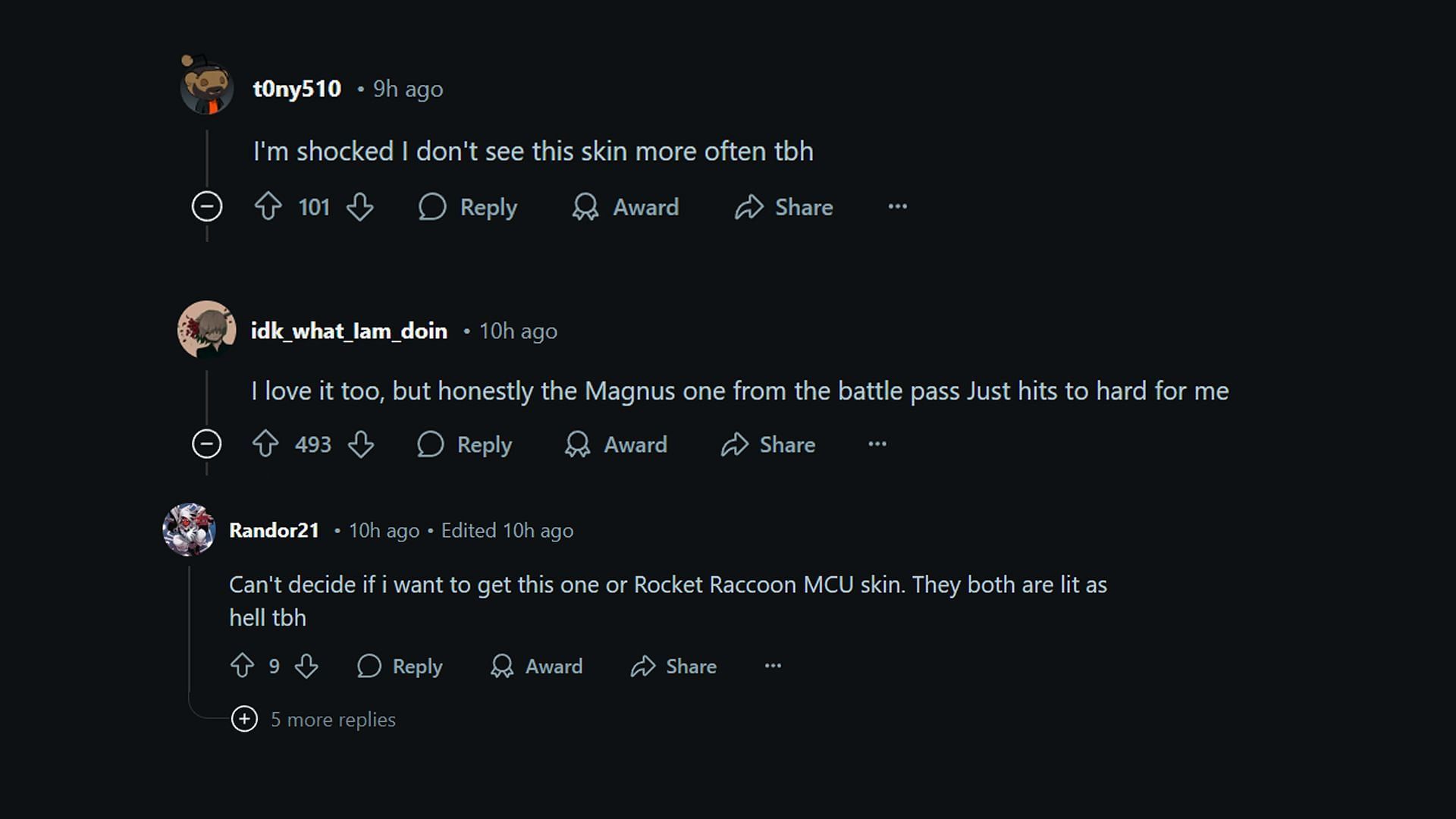 Comments from the community (Image via Reddit || r/MarvelRivals)