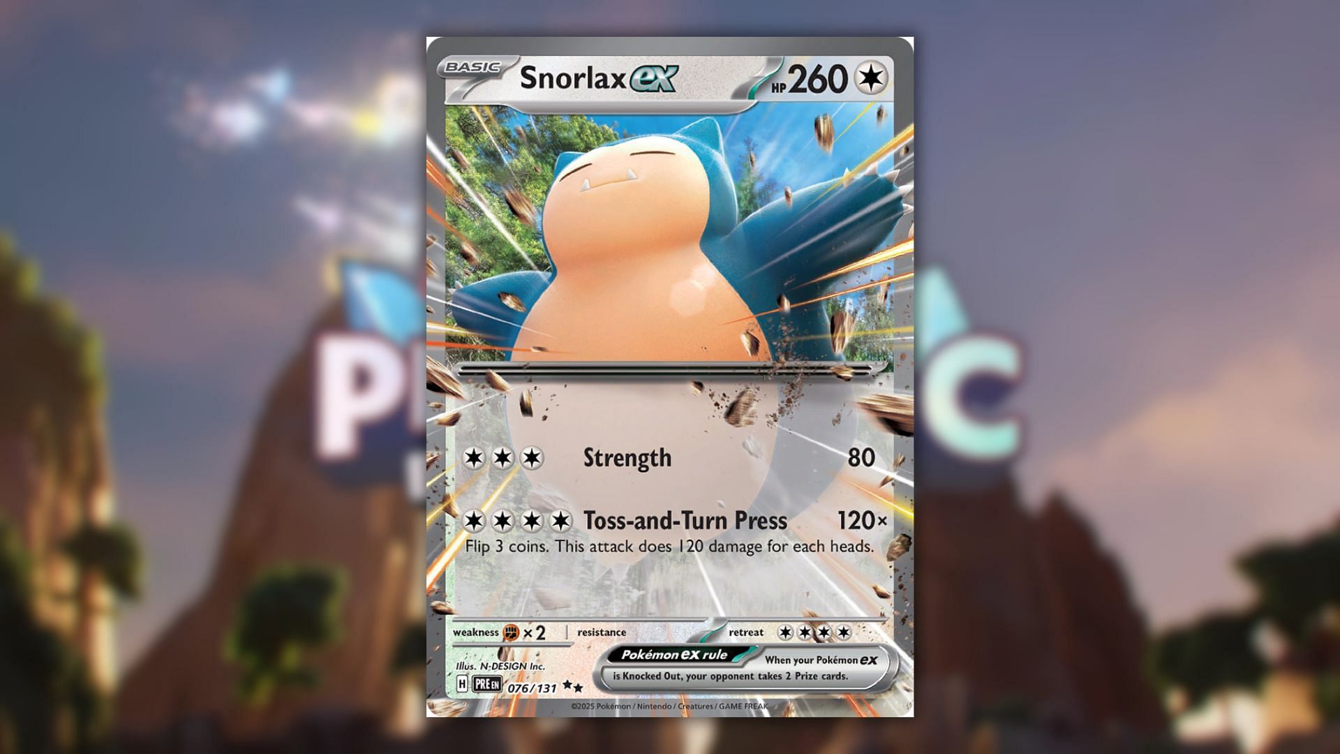 Snorlax ex card (Image via The Pokemon Company)