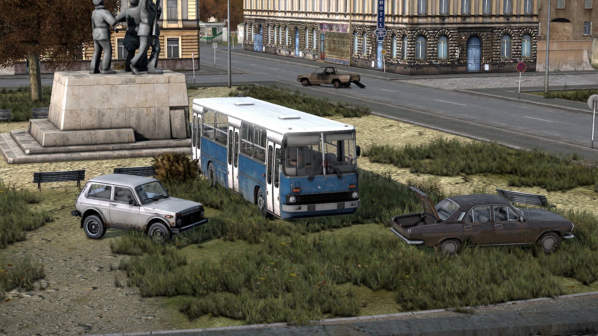 DayZ players can flip their vehicles after a wrong turn without much hassle (Image via Bohemia Interactive || Wardog)