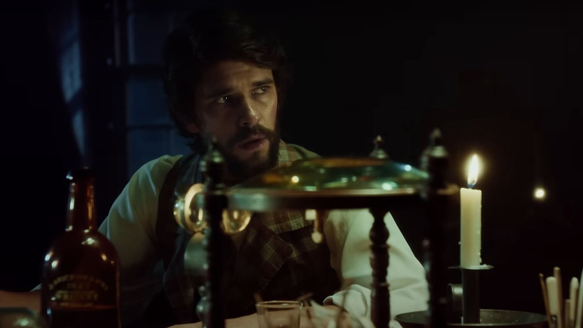 Ben Whishaw as Herman Melville (Image via YouTube/@Warner Bros Pictures)