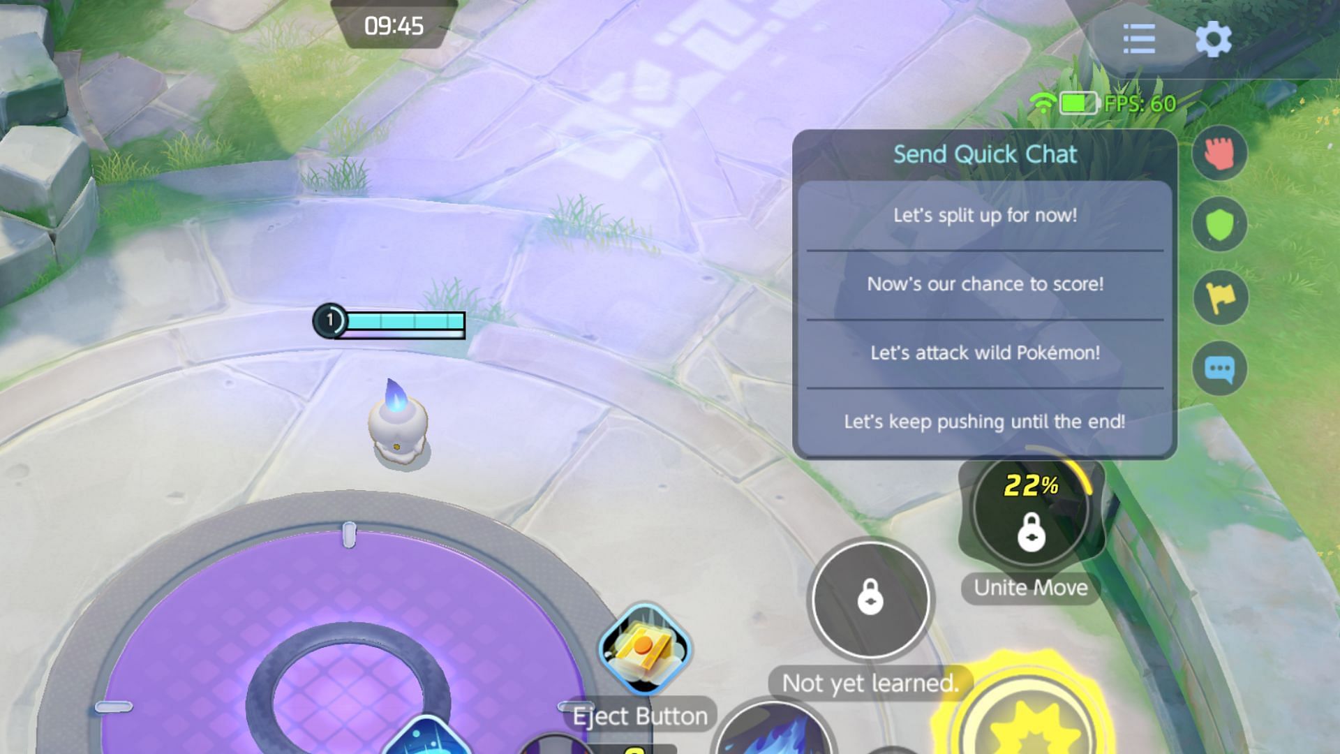 The game currently has restrictive communication options (Image via The Pokemon Company)