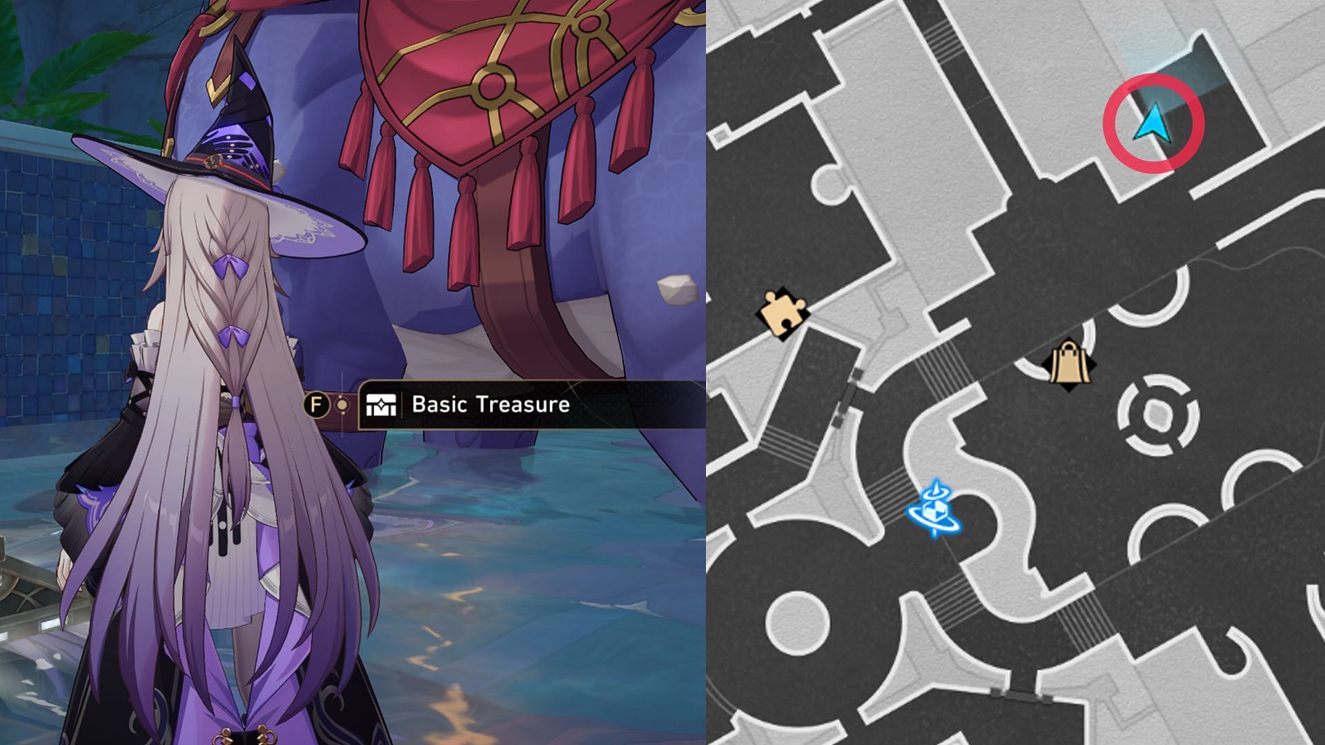 Location of Basic Treasure Chest #9 (Image via HoYoverse)