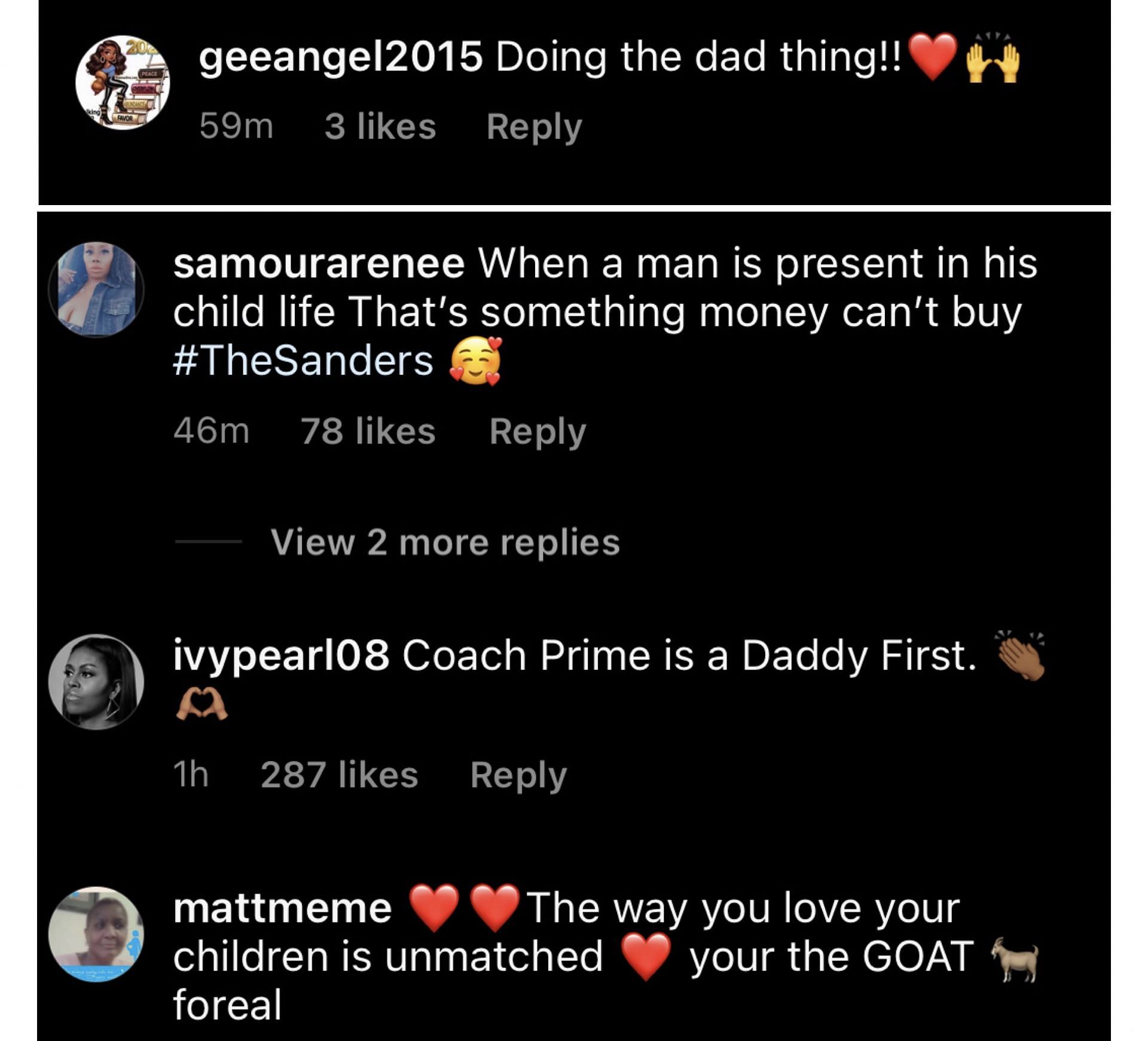 Fans gush about Coach Prime&#039;s surprise visit to Shelomi Sanders&#039; game on IG. Image via @deionsanders