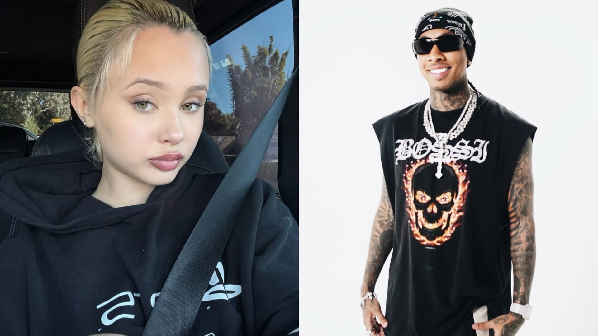 Bhad Bhabie alleges Tyga got Alabama Barker pregnant (Image via alabamaluellabarker and tyga/Instagram)