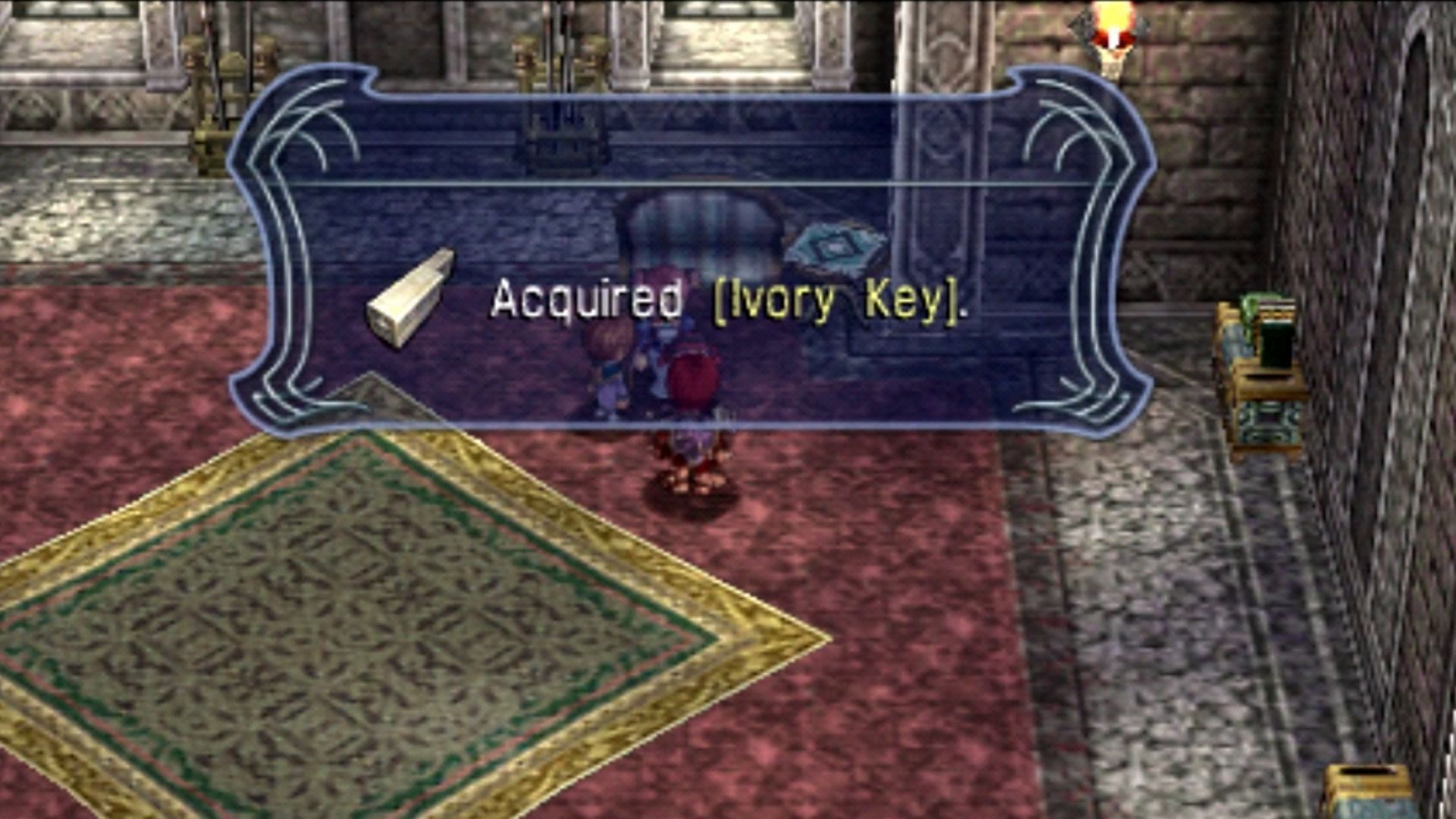 Geting the Ivory Key in Valestein Castle in in Ys Memoire The Oath In Felghana (Image via Marvelous/XSEED)