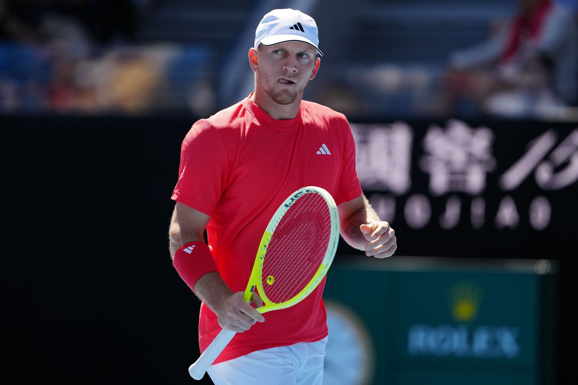 Alejandro Davidovich Fokina looks on at Australian Open 2025 (Image via Getty)