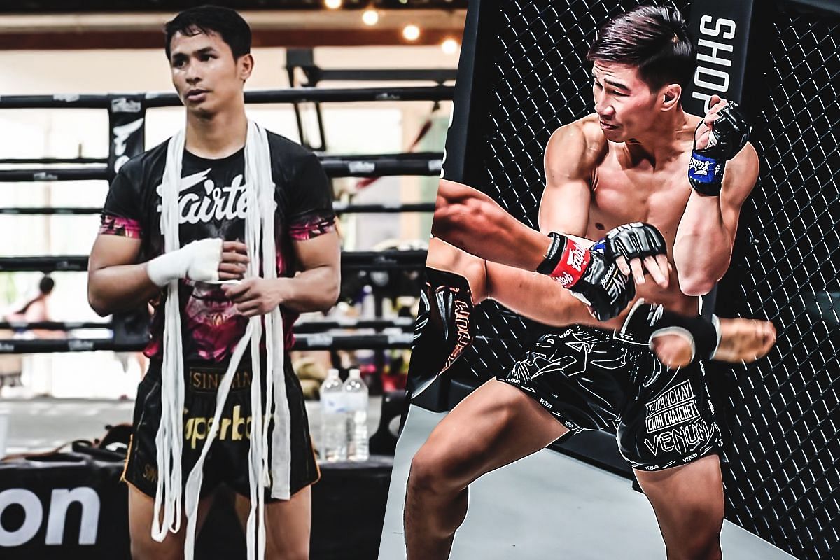 Superbon Singha Mawynn and Tawanchai PK Saenchai - Photo by ONE Championship