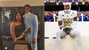 Travis Hunter's mom Ferrante Edmonds hypes him up as Colorado star follows Heisman win with another accolade
