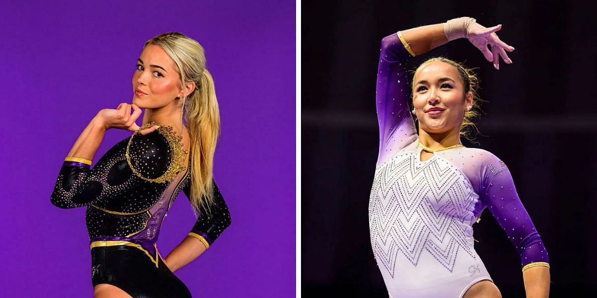  Olivia Dunne, Aleah Finnegan and other LSU gymnasts shine during podium training. PHOTO: Both from Getty Images