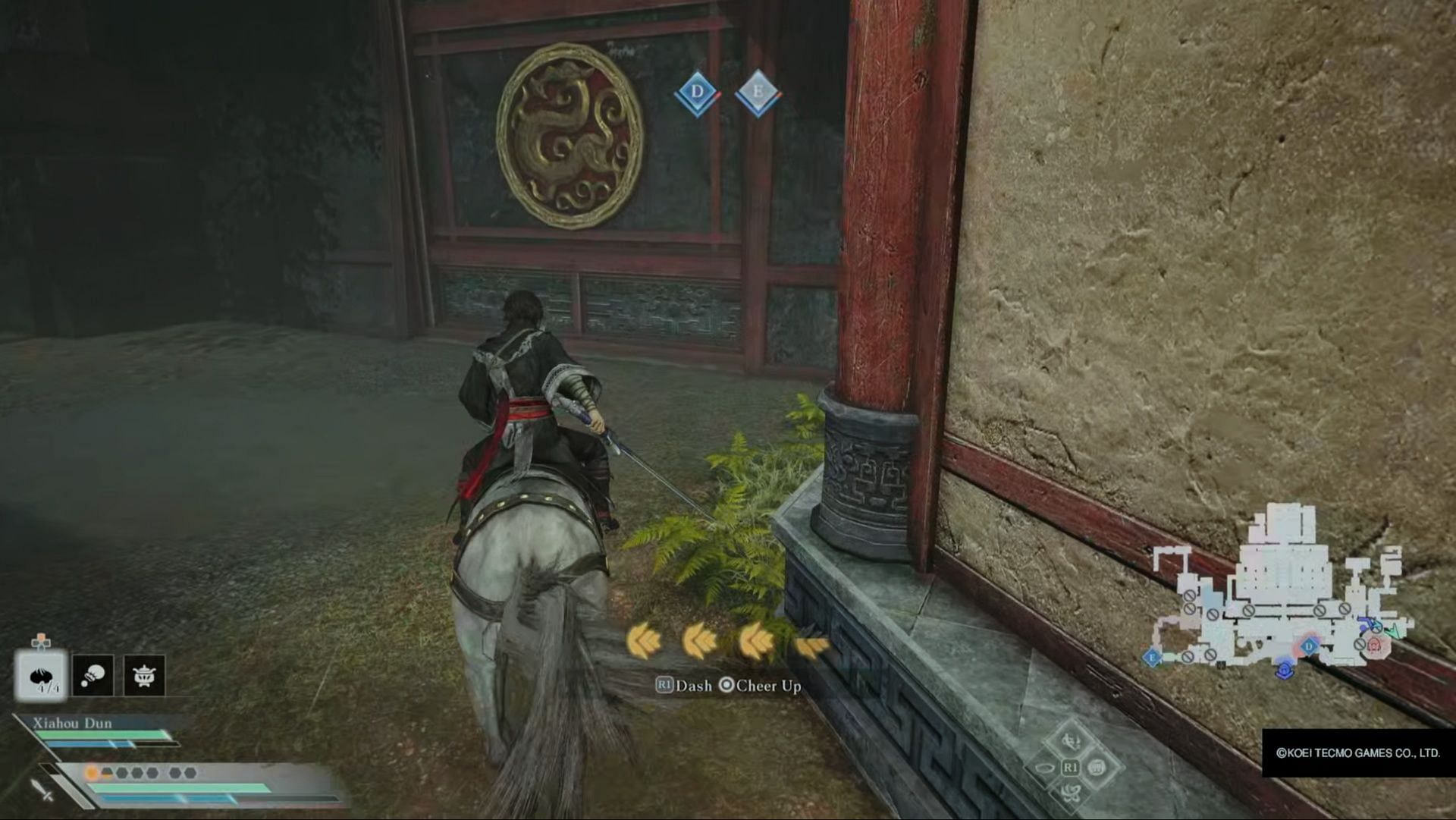 This door lets you right into the hidden treasury (Image via Koei Tecmo)