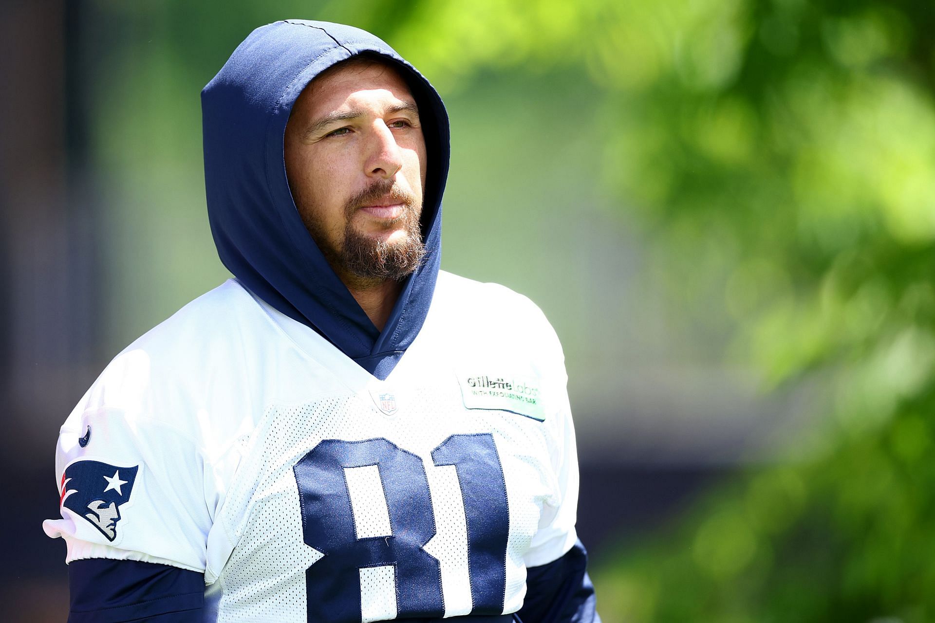 Austin Hooper of the New England Patriots - Source: Getty