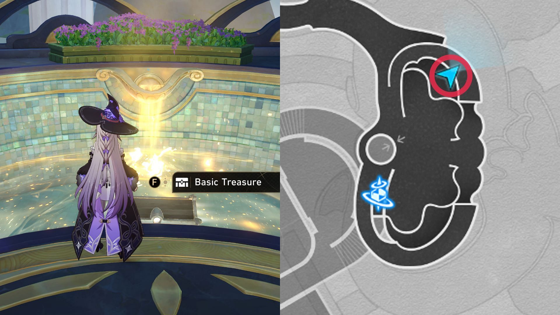 Location of Basic Treasure Chest #3 (Image via HoYoverse)