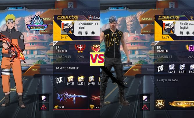 Gaming Sandeep vs FireEyes Gaming: किसके Free Fire MAX में बेहतर क्लैश स्क्वाड स्टैट्स हैं?