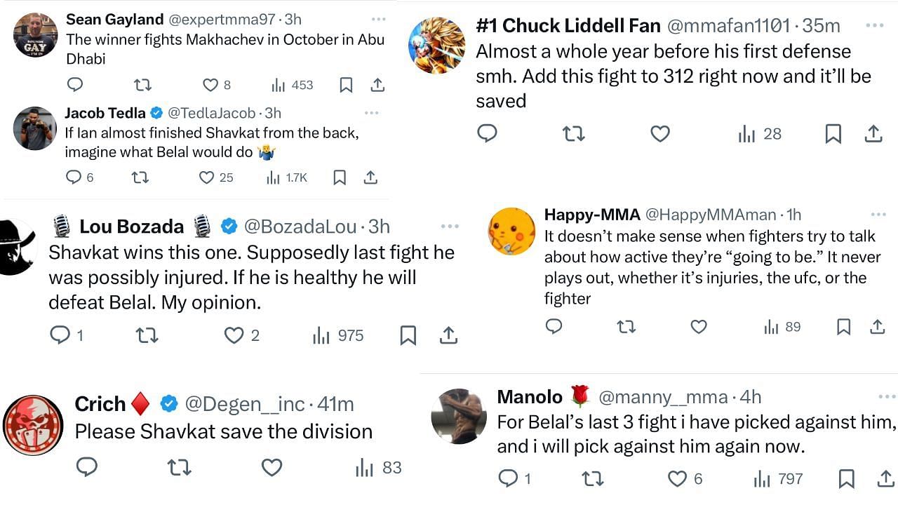 More reactions from fans (from Home of Fight/X)