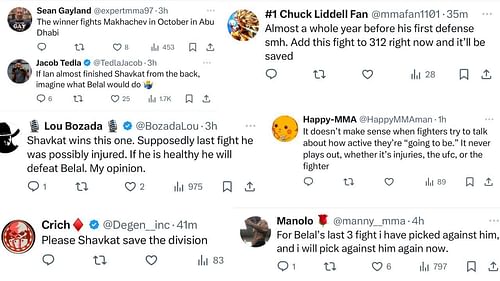 More reactions from fans (from Home of Fight/X)