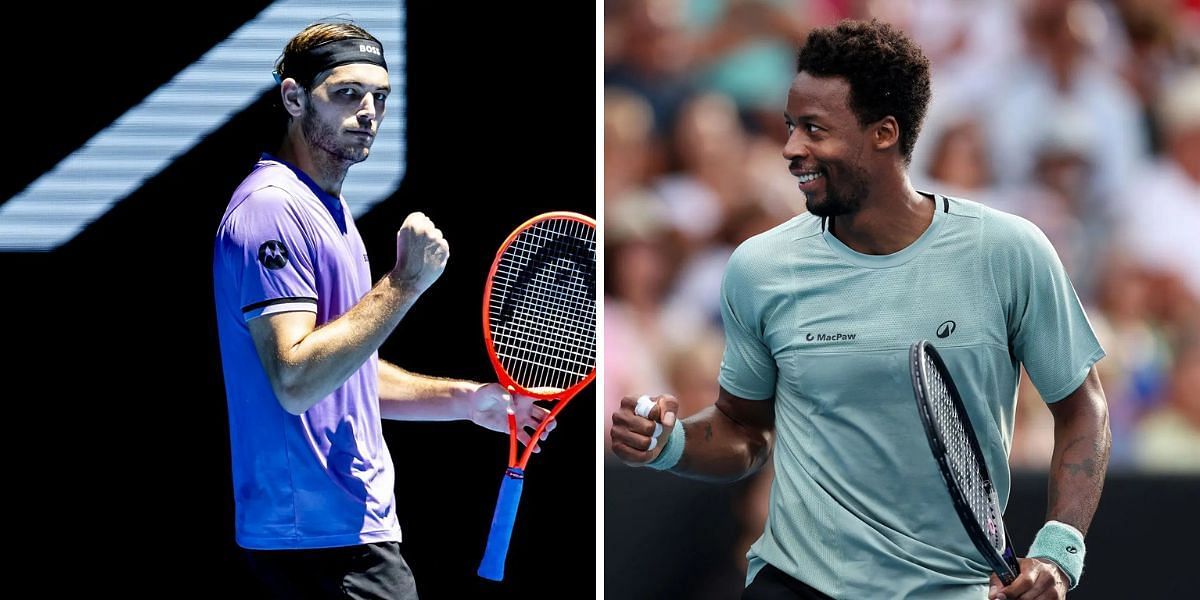 Taylor Fritz vs Gael Monfils is one of the third-round matches at the Australian Open 2025. (Photos: Getty)