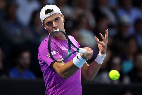 Jakub Mensik at the ASB Classic 2025. (Photo: Getty)