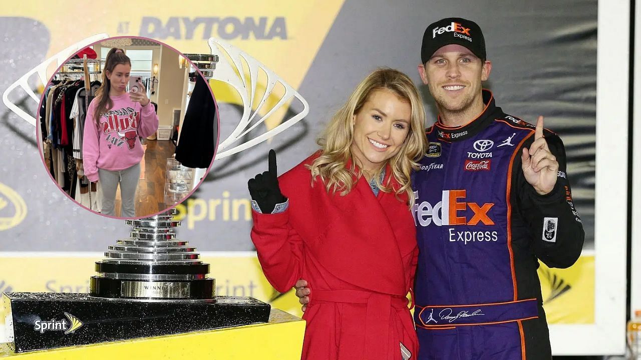 Denny Hamlin and Jordan Fish