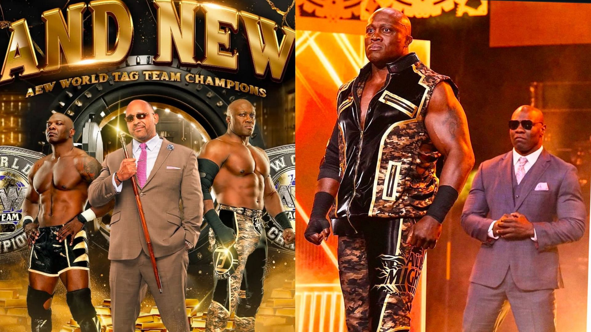 The Hurt Syndicate are the new AEW tag team champions (Image credits: Bobby Lashley&rsquo;s Instagram)