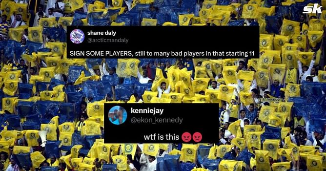 "Many bad players in that starting 11" - Fans react as Cristiano Ronaldo's Al-Nassr reveal lineup for clash against Al-Taawoun