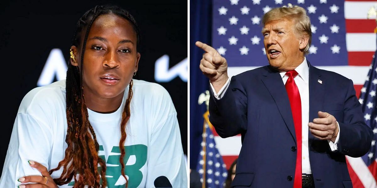 Coco Gauff (L) and Donald Trump (R) (Image Source: Getty)