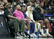 NBA players watching a WNBA game in June 2024 (Image Source: Getty)