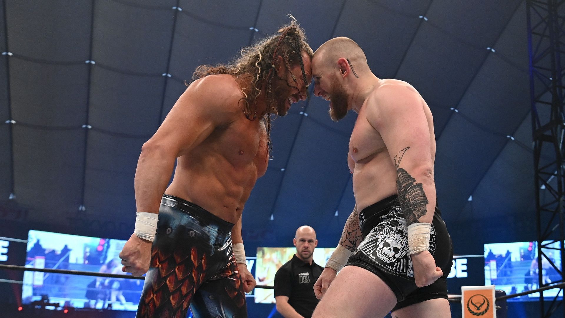 Kenny Omega and Gabe Kidd square off (Image credit: NJPWGlobal on X/Twitter)