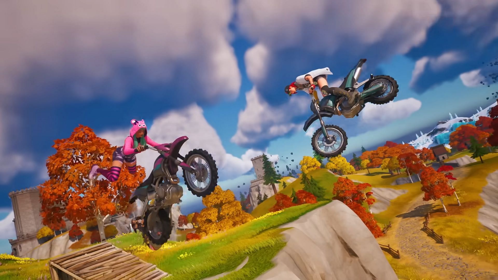 Motorcycles are coming to Lego Odyssey (Image via Epic Games)