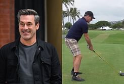 WATCH: $45M-worth Hollywood star Jon Hamm tees it up at the Sony Open in Hawaii 2025