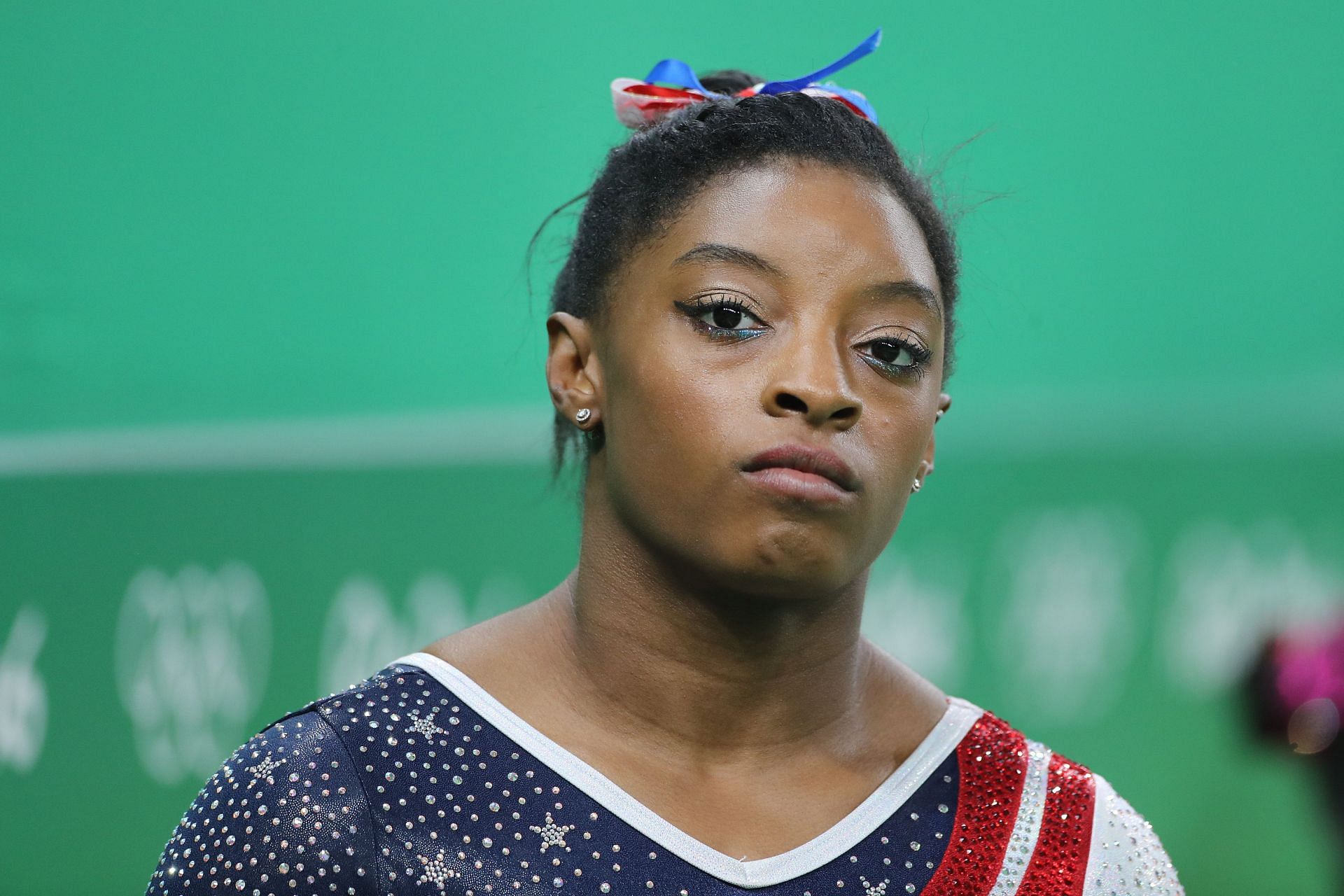 Biles during the Women&#039;s team finals at the 2016 Rio Olympics (Image via: Getty Images)