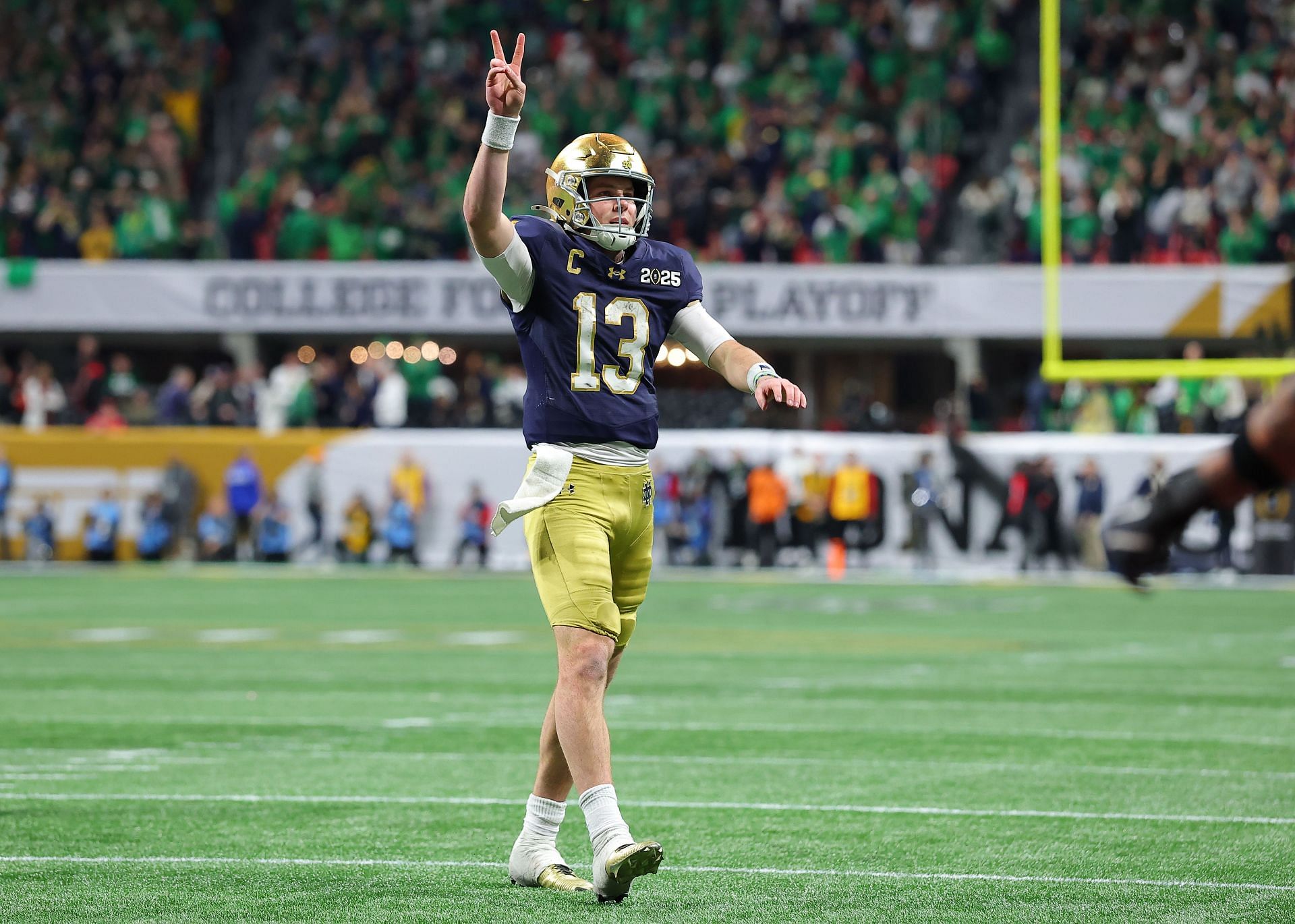 2025 CFP National Championship: Notre Dame QB Riley Leonard - Source: Getty