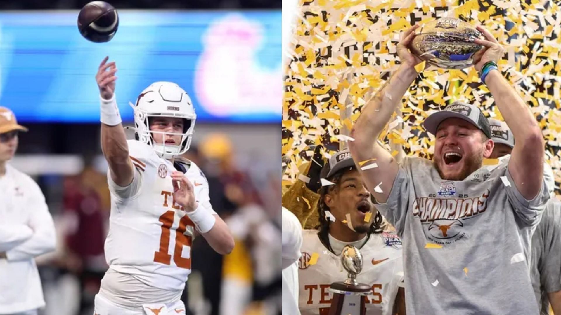 Texas quarterbacks Arch Manning and Quinn Ewers 