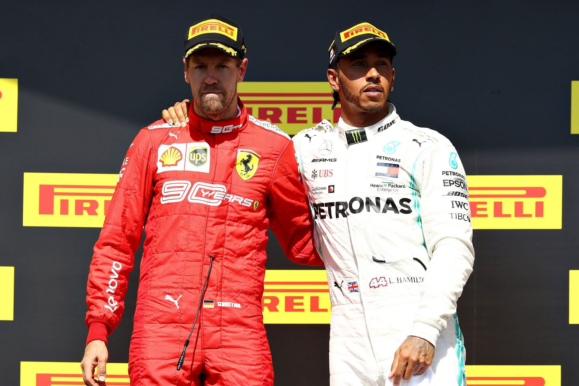 Sebastian Vettel [L] Lewis Hamilton [R] (Image Source: Getty)