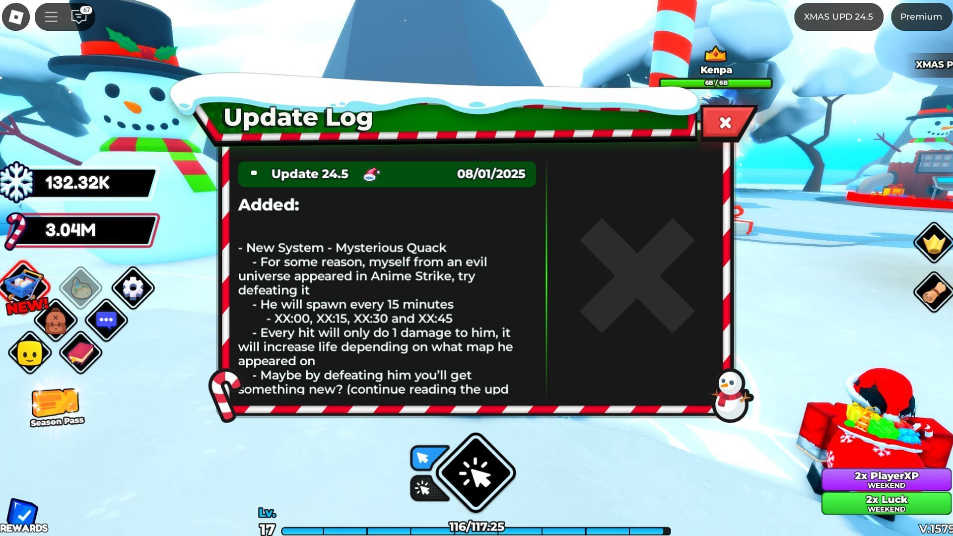 You can also check out the patch note in the game (Image via Roblox)