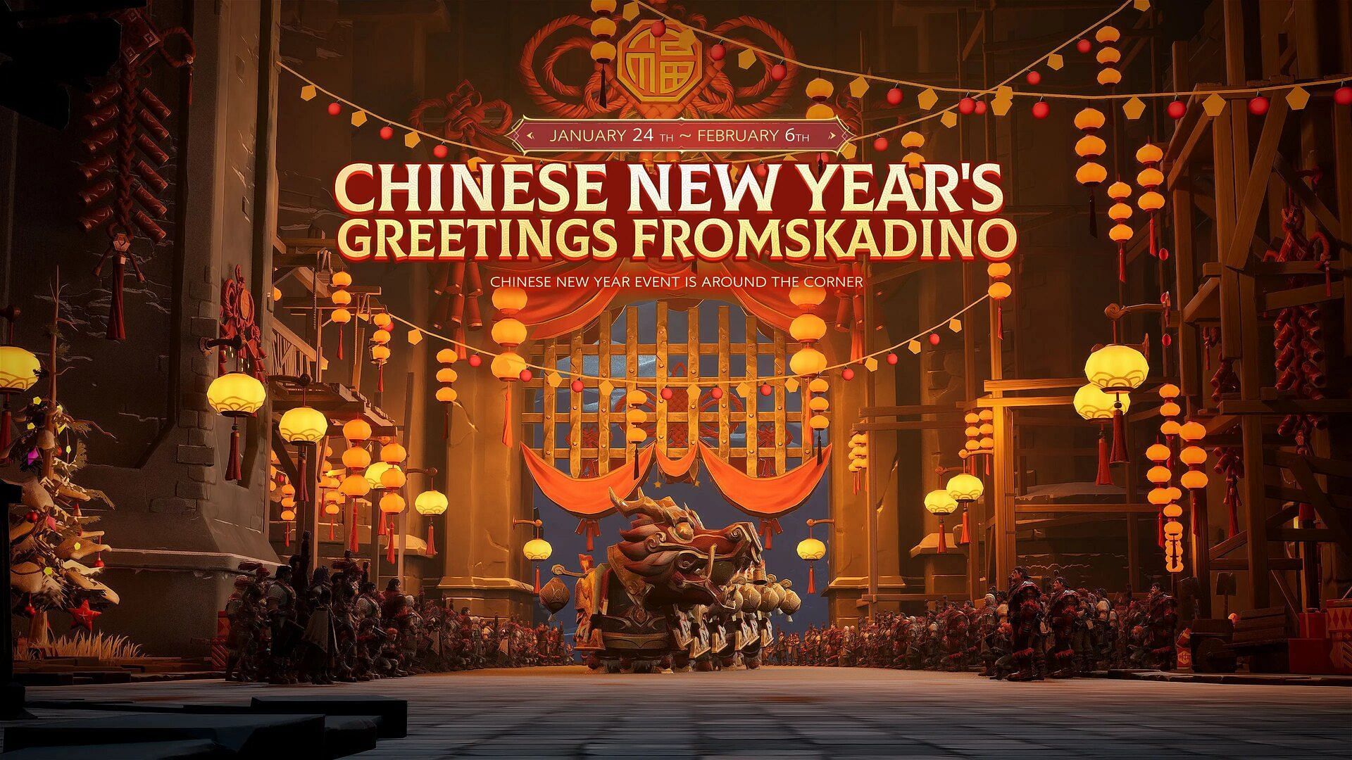 You can earn Chinese New Year-themed items during the event (Image via Tencent Games)