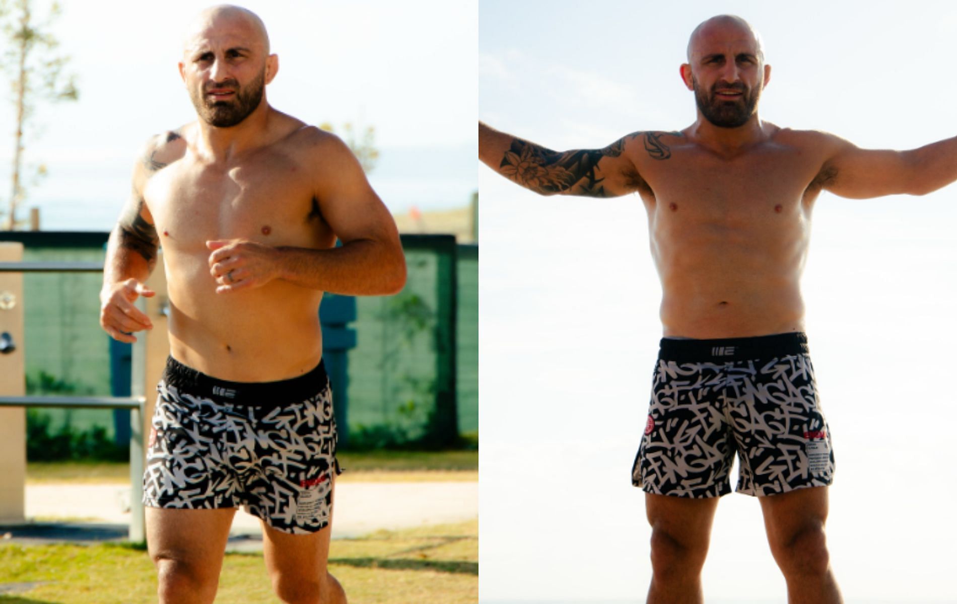 Photos in Alexander Volkanovski&#039;s latest Instagram post. [Image Courtesy: @alexvolkanovsaki on Instagram]
