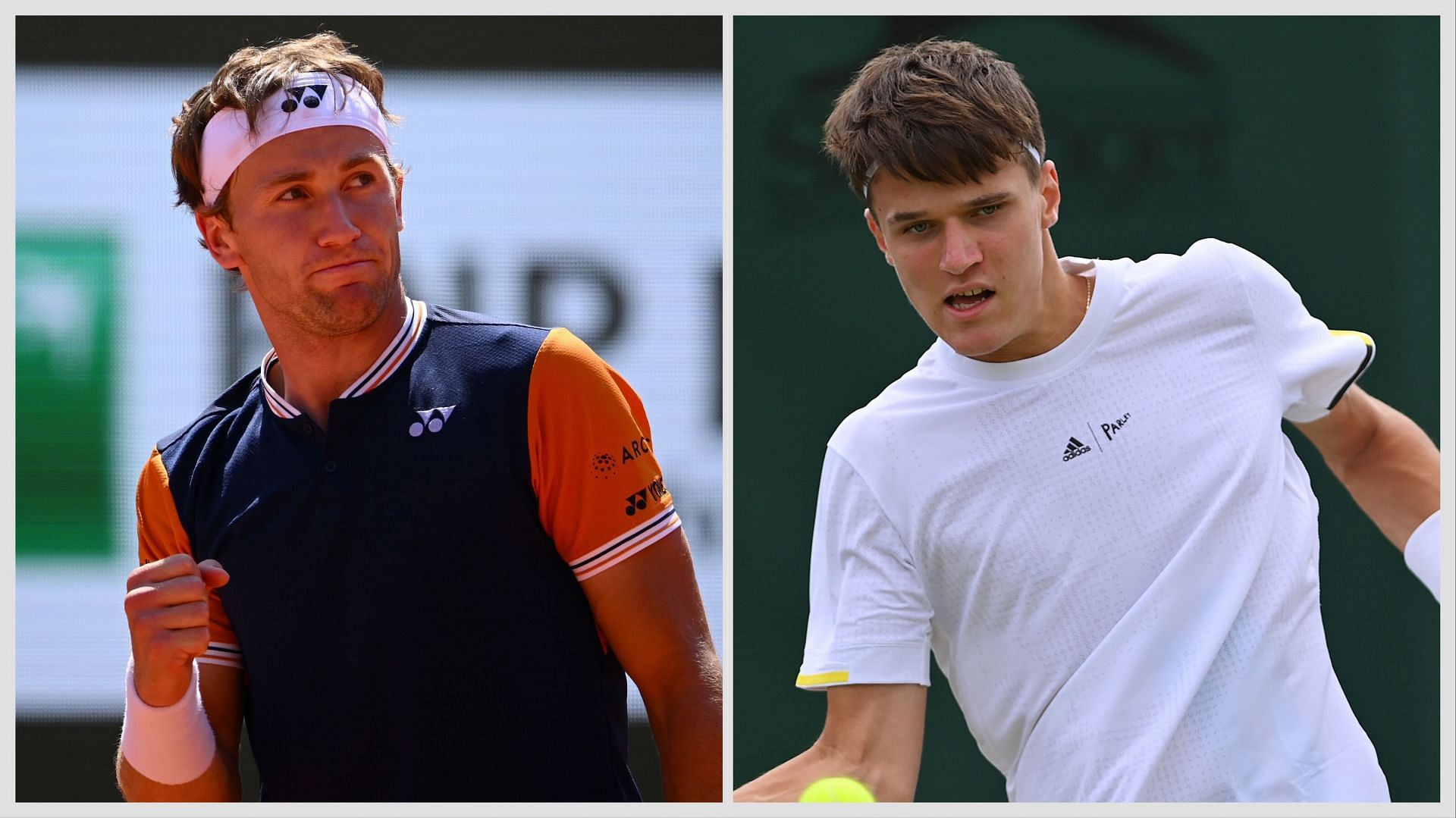 Casper Ruud (L) vs Jakub Mensik (R) Preview, (Source: Getty Images)