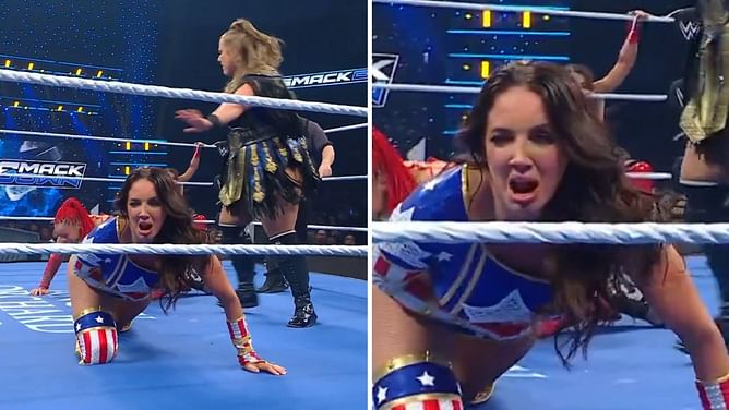 Chelsea Green shows off bruises on her lips, nose, and forehead after WWE SmackDown match