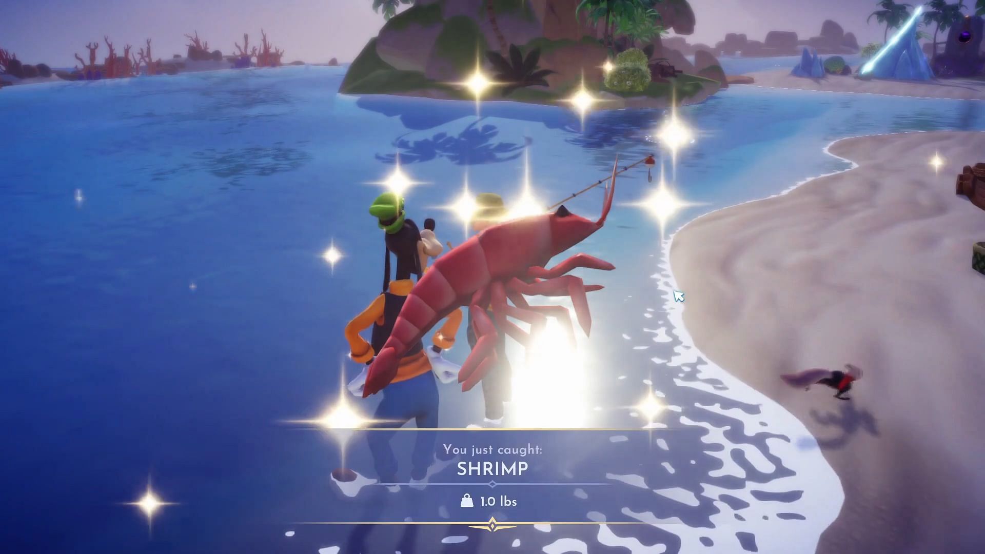 Shrimp in the game (Image via Gameloft || YouTube/@Quick Tips)