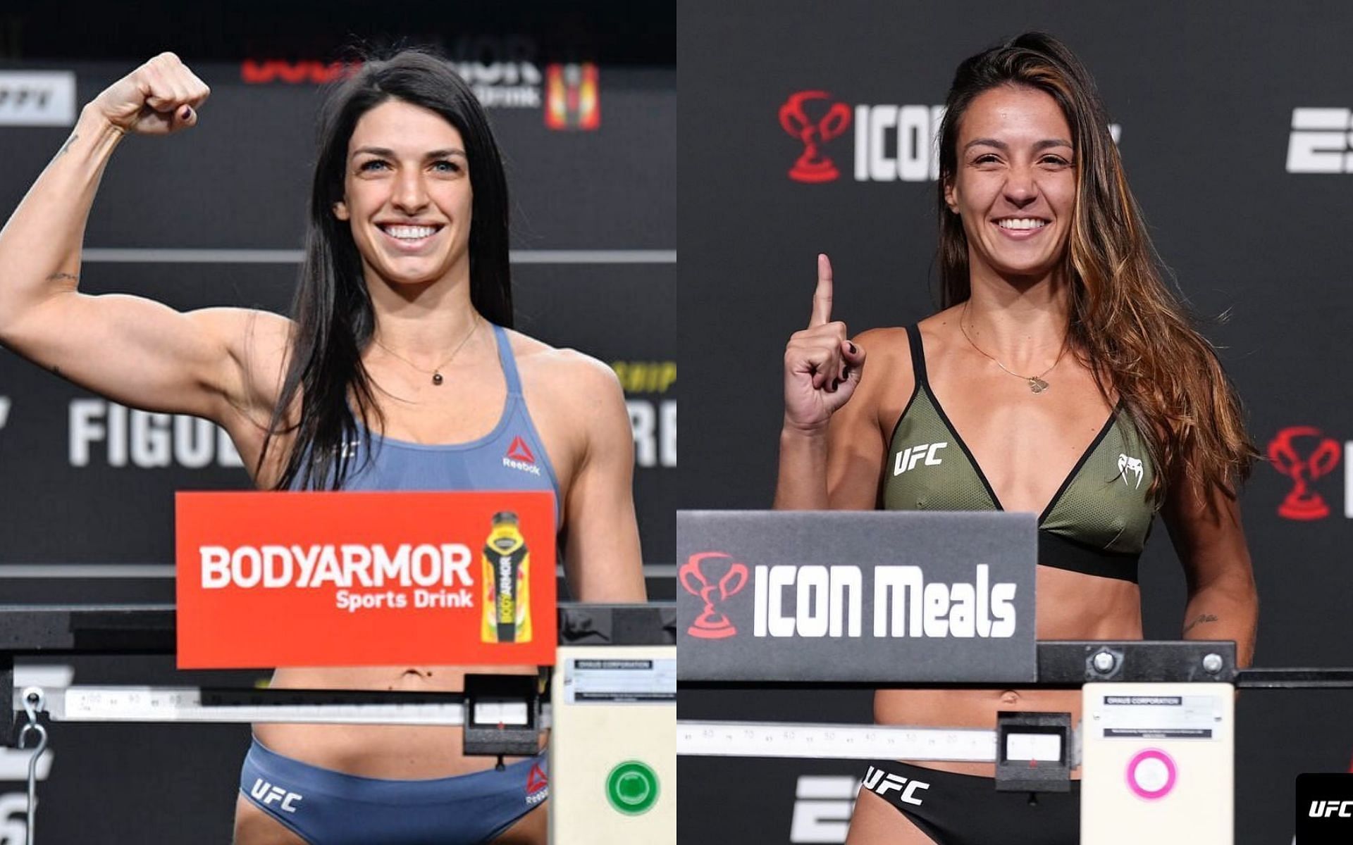 Mackenzie Dern (left) will rematch Amanda Ribas (right) in the main event of UFC Vegas 101. [Images courtesy: @mackenziedern and @amandaufcribas on Instagram]