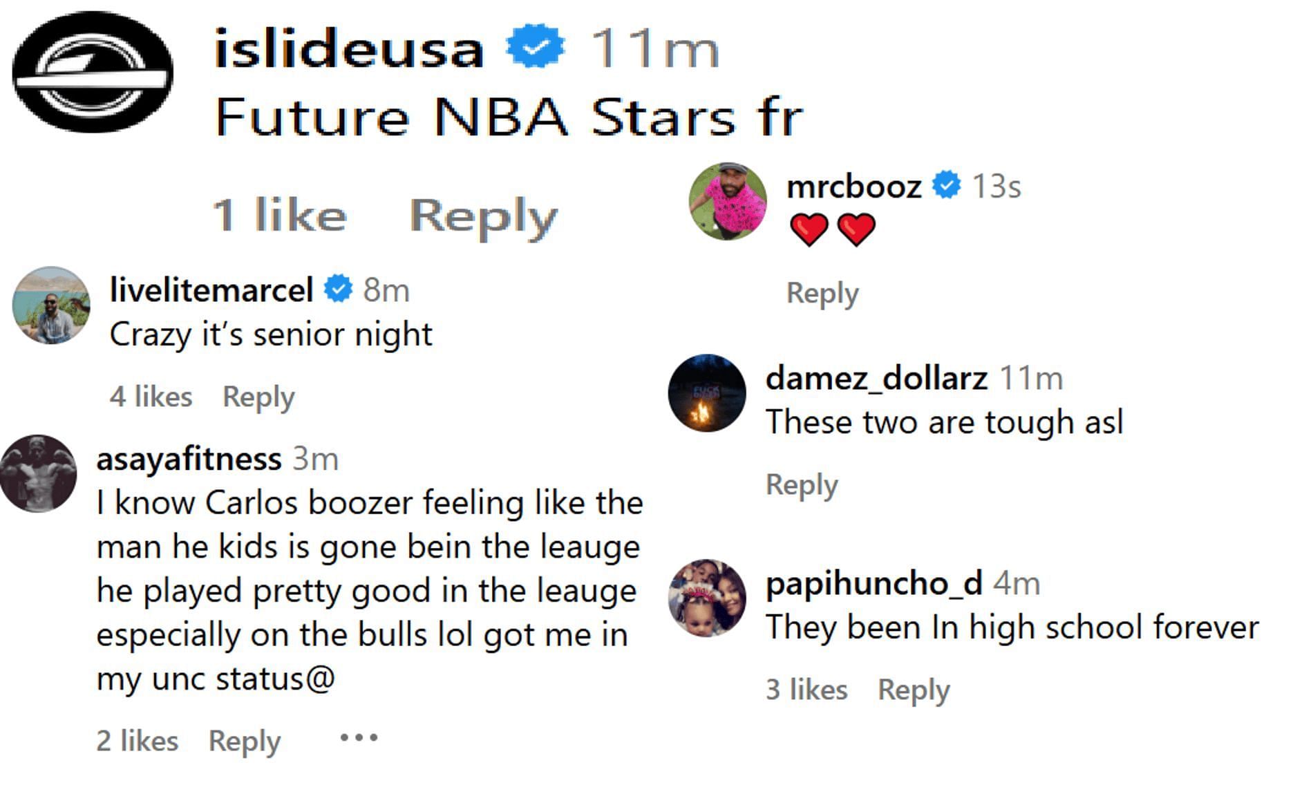 Hoops fans react to Boozer twins vs. Rams (Source: Instagram/@overtime)