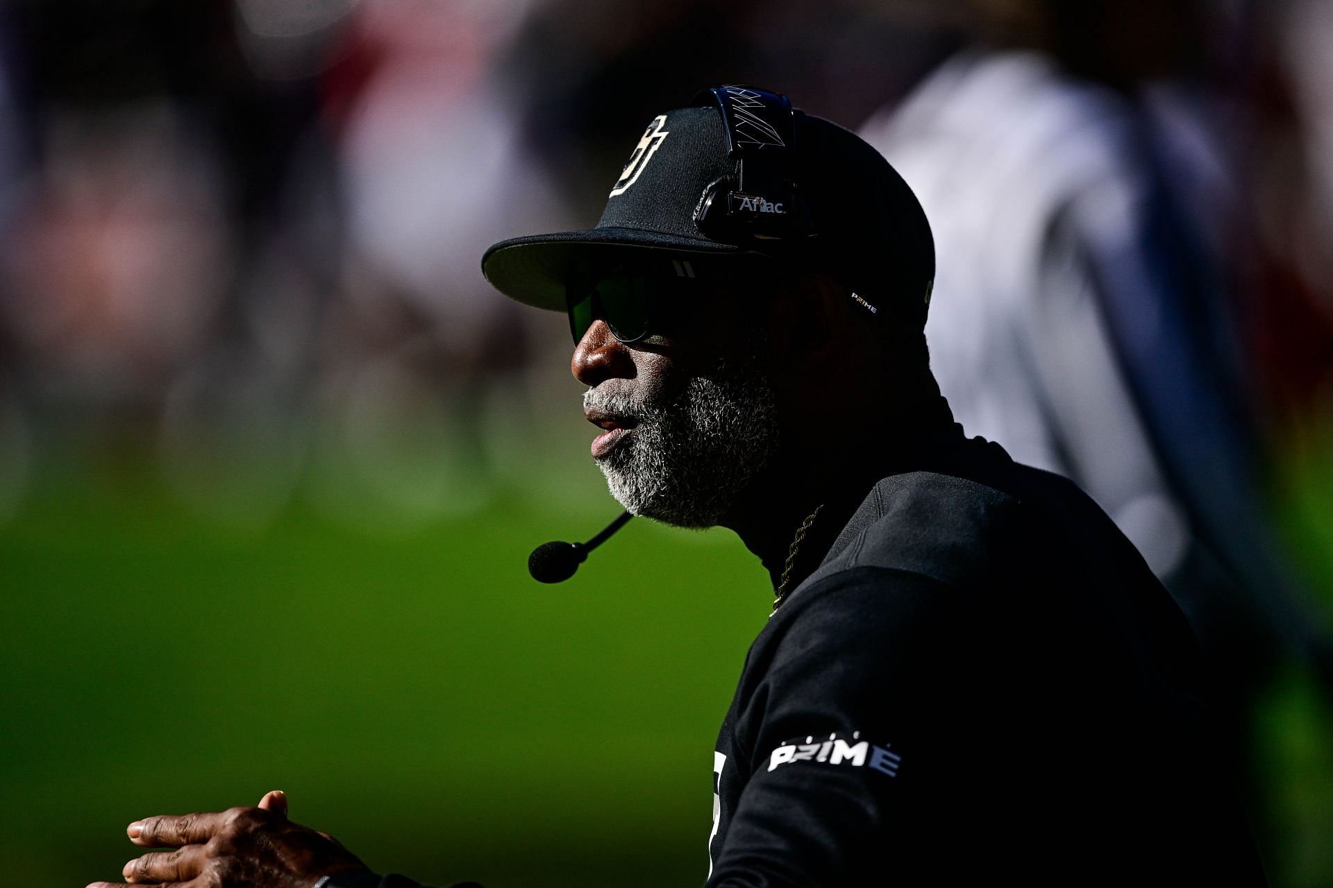 Deion Sanders at Utah vs. Colorado - Source: Getty