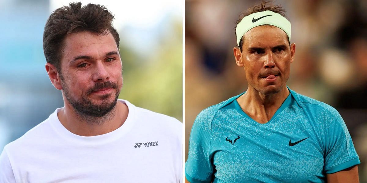 Stanislas Wawrinka and Rafael Nadal. Source: Getty