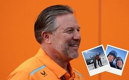 In Photos: McLaren's boss Zak Brown finds time to ski in Davos before WEF 2025