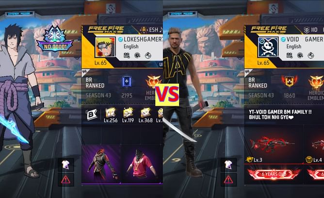 Lokesh Gamer vs Void Gamer: किसके Free Fire MAX में बेहतर स्टैट्स हैं?