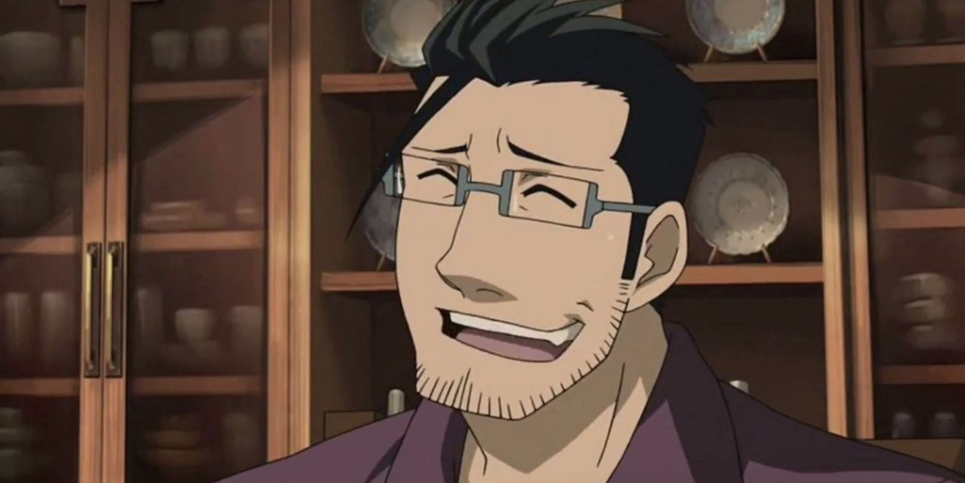 Maes Hughes as seen in anime (Image via Studio Bones)