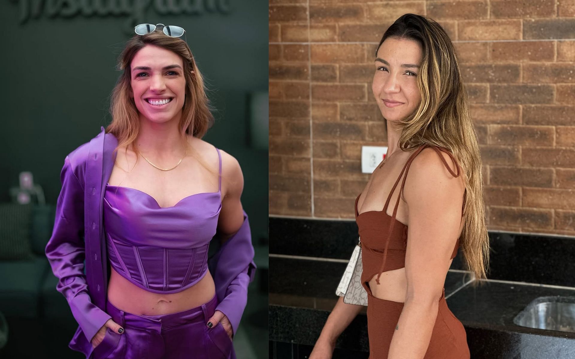 Amanda Ribas and Mackenzie Dern will lock horns this Saturday [Image Courtesy: @amandaufcribas and @mackenziedern on Instagram]